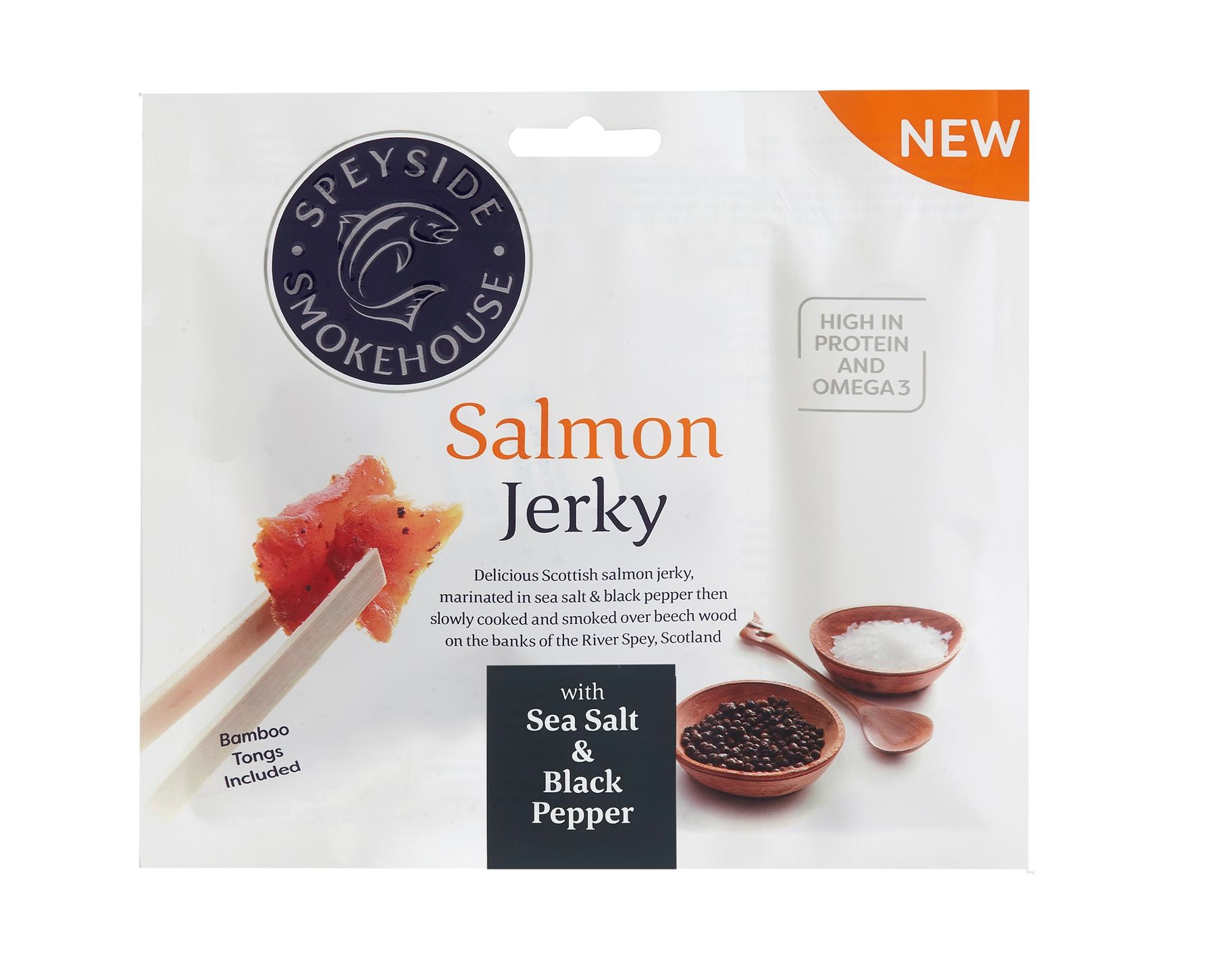Speyside Salmon Jerky Sea Salt & Black Pepper 30g Katadyn Shop Deutschland