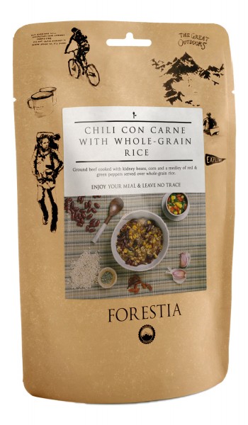 Forestia Chili Con Carne mit Vollkornreis Outdoornahrung Trekking