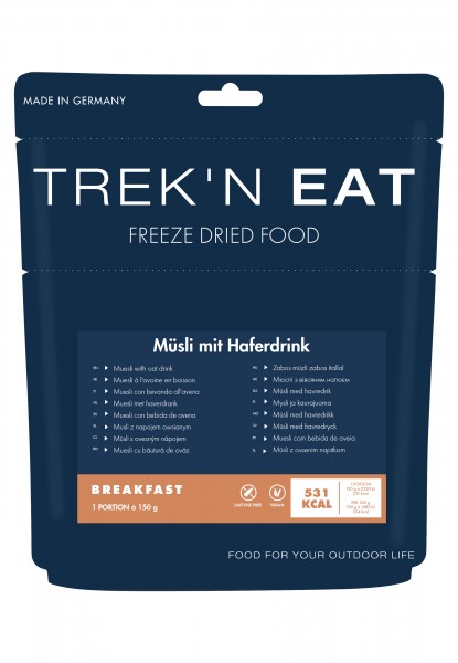 Trek'n Eat Müsli mit Haferdrink