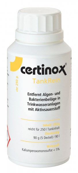 Certinox TankRein 250 P Wasserentkeimung Tankreinigung