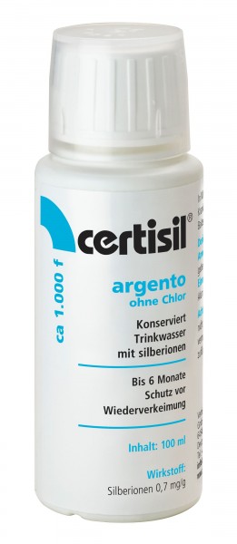 Certisil Argento 1000 F Wasserentkeimung Trinkwasser